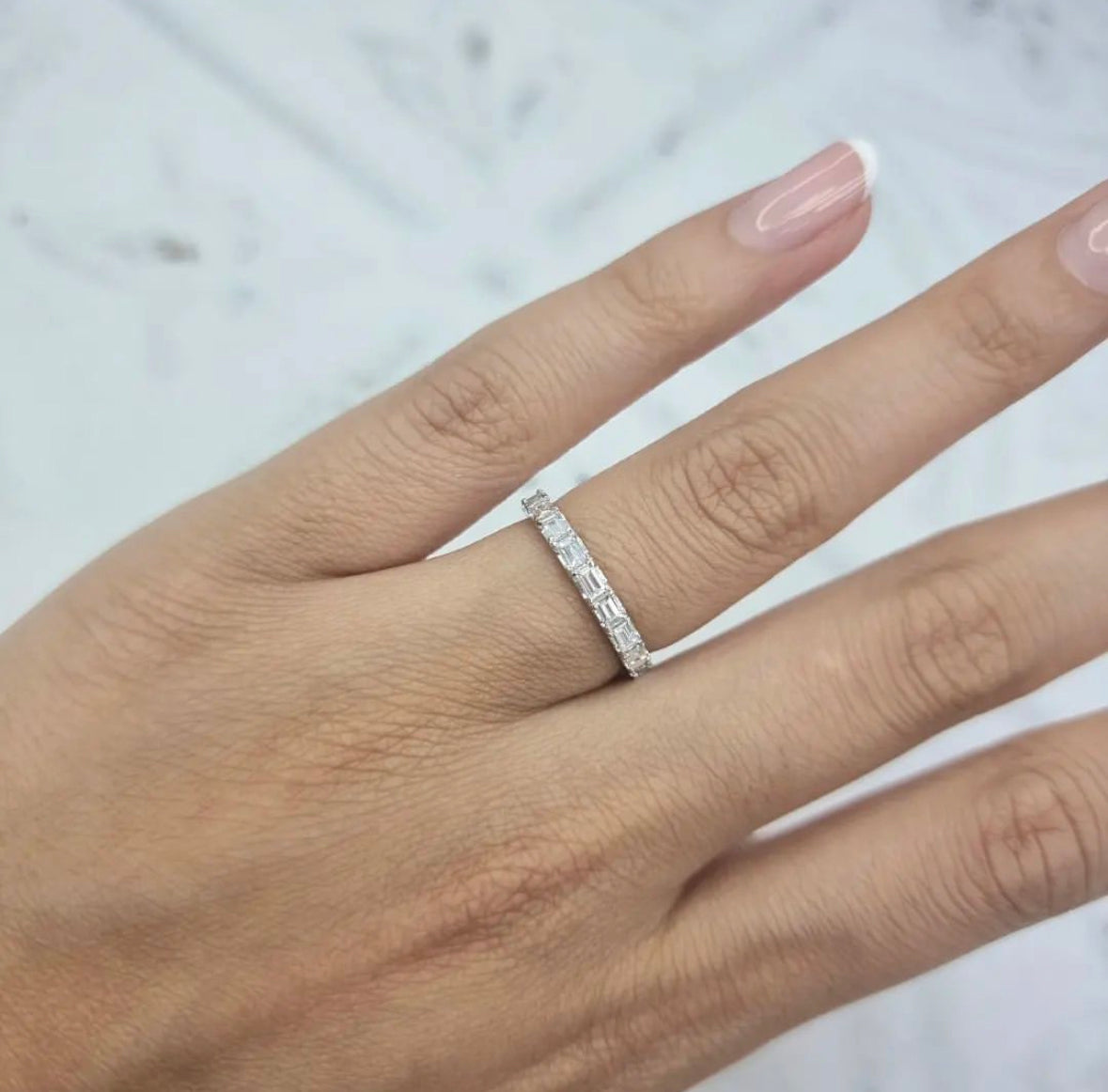 Graham Ring Baguette Diamond Half Eternity Ring – Graham Stones Jeweller
